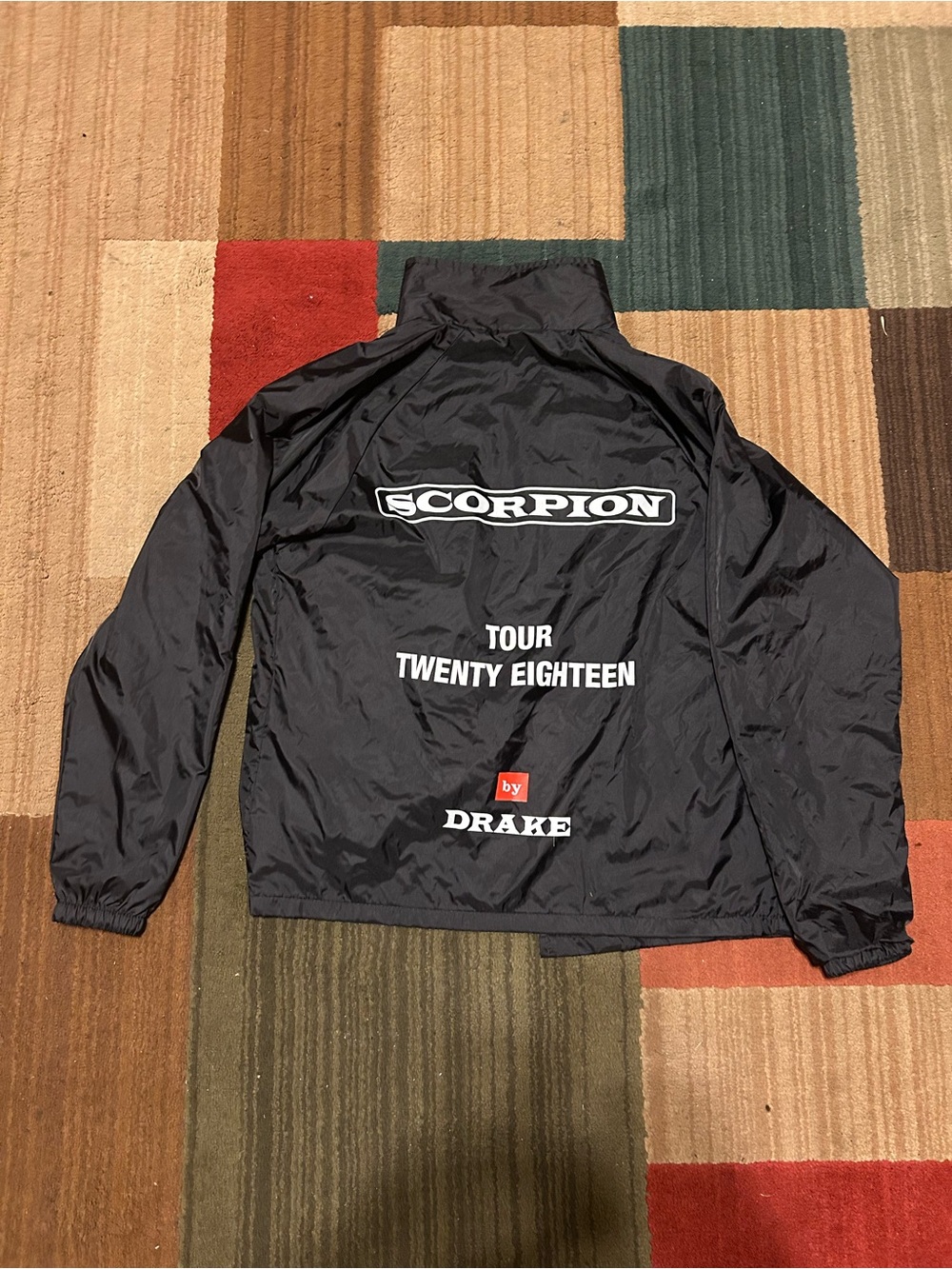 Drake Scorpion Tour Jacket - Black with White and Red Accents